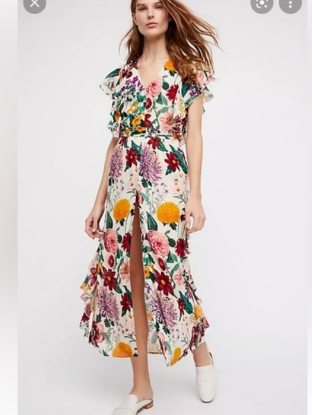 Rare Free People Dana Midi Dress S